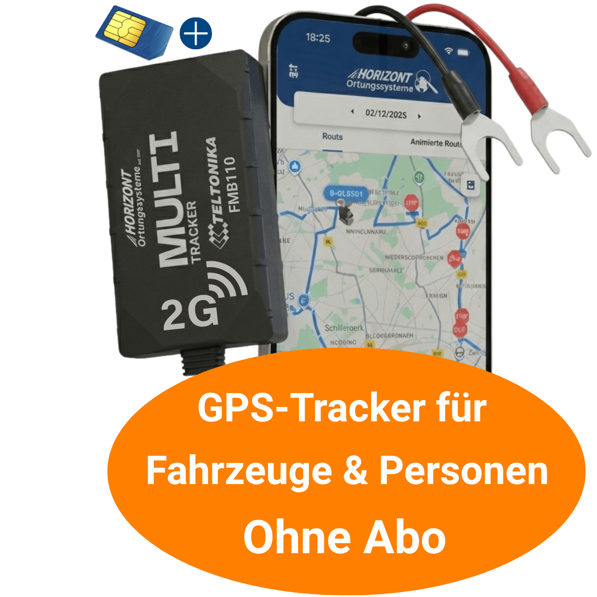 2G Basic | for Cars, Trucks & Motorhomes - GPS Tracker für Fahrzeuge