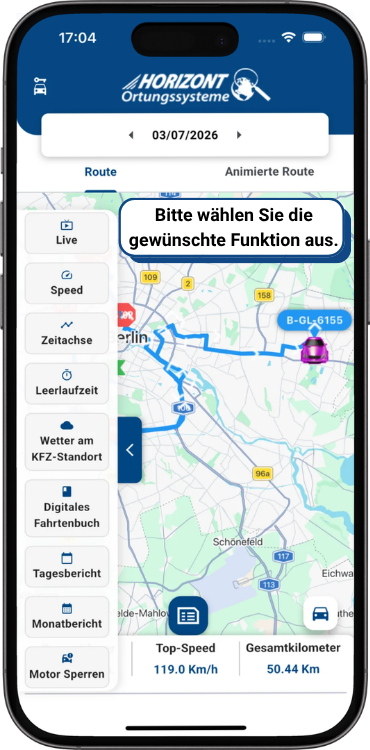 Overview of the GPS tracker app features 4