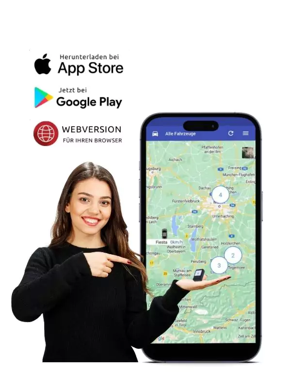 GPS Tracking Test mit App mit 50 % Rabatt, auch LKW