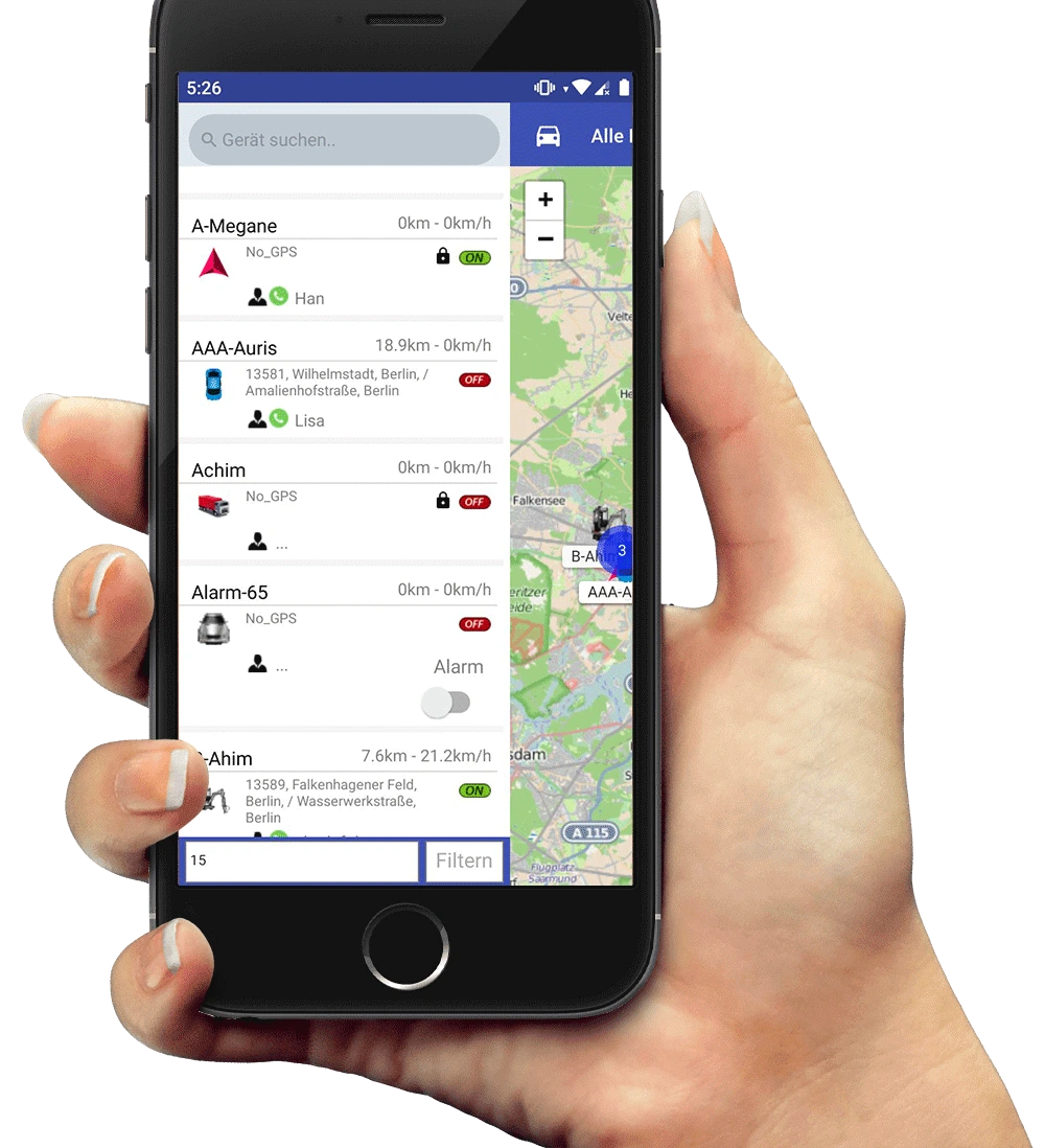 Jumbo Ortung - GPS Tracker für Handy