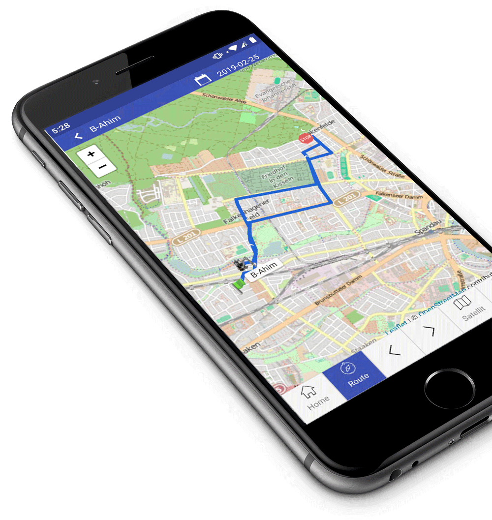 GPS Ortung Screenshot