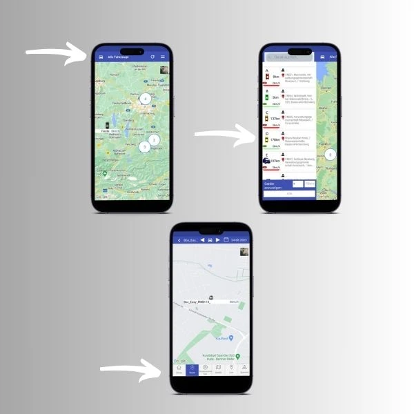 Die Routenanimation in unseren Fahrzeugtrackern