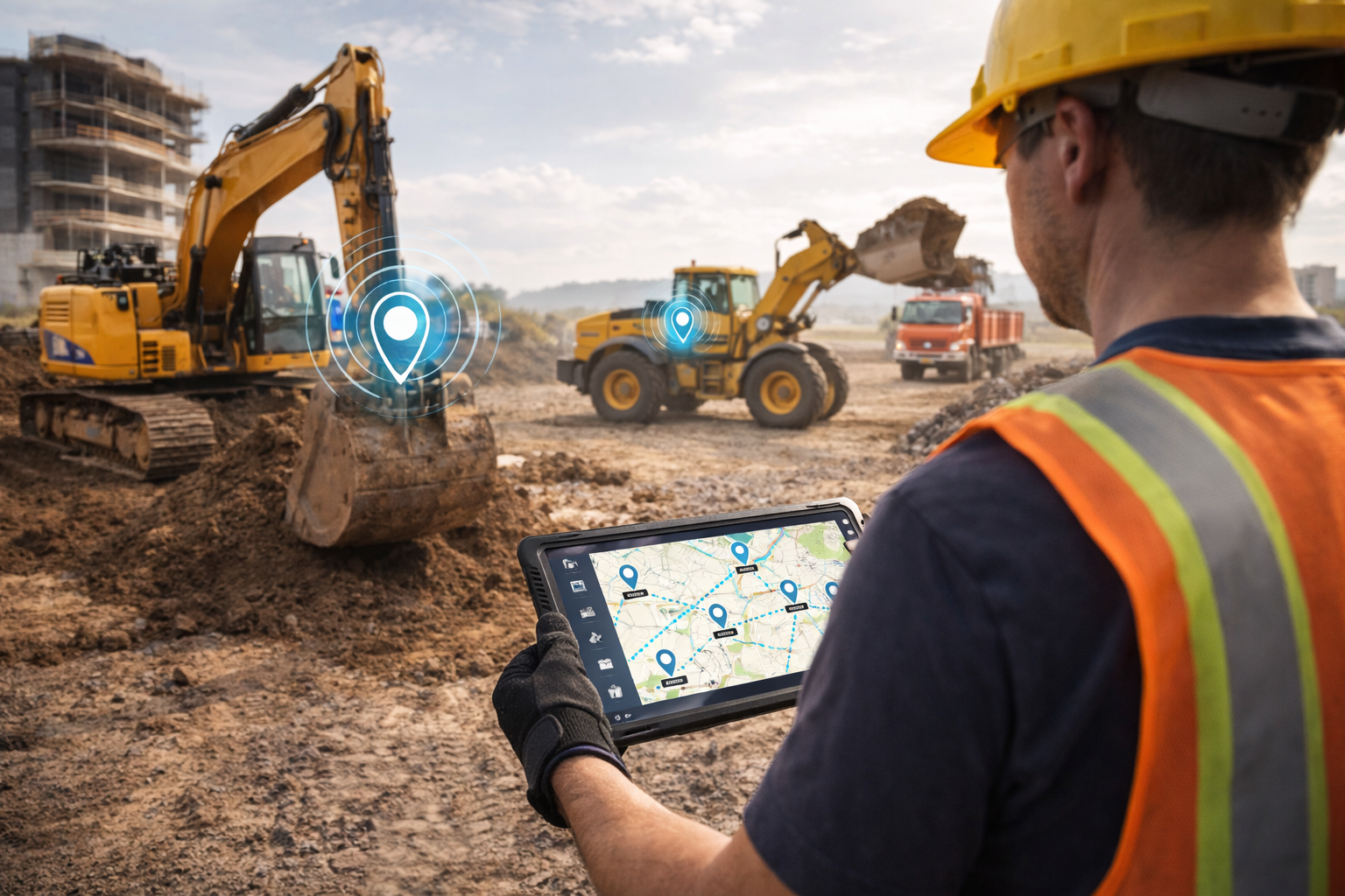 GPS-Tracking für Baumaschinen - Effizienz und Sicherheit auf der Baustelle