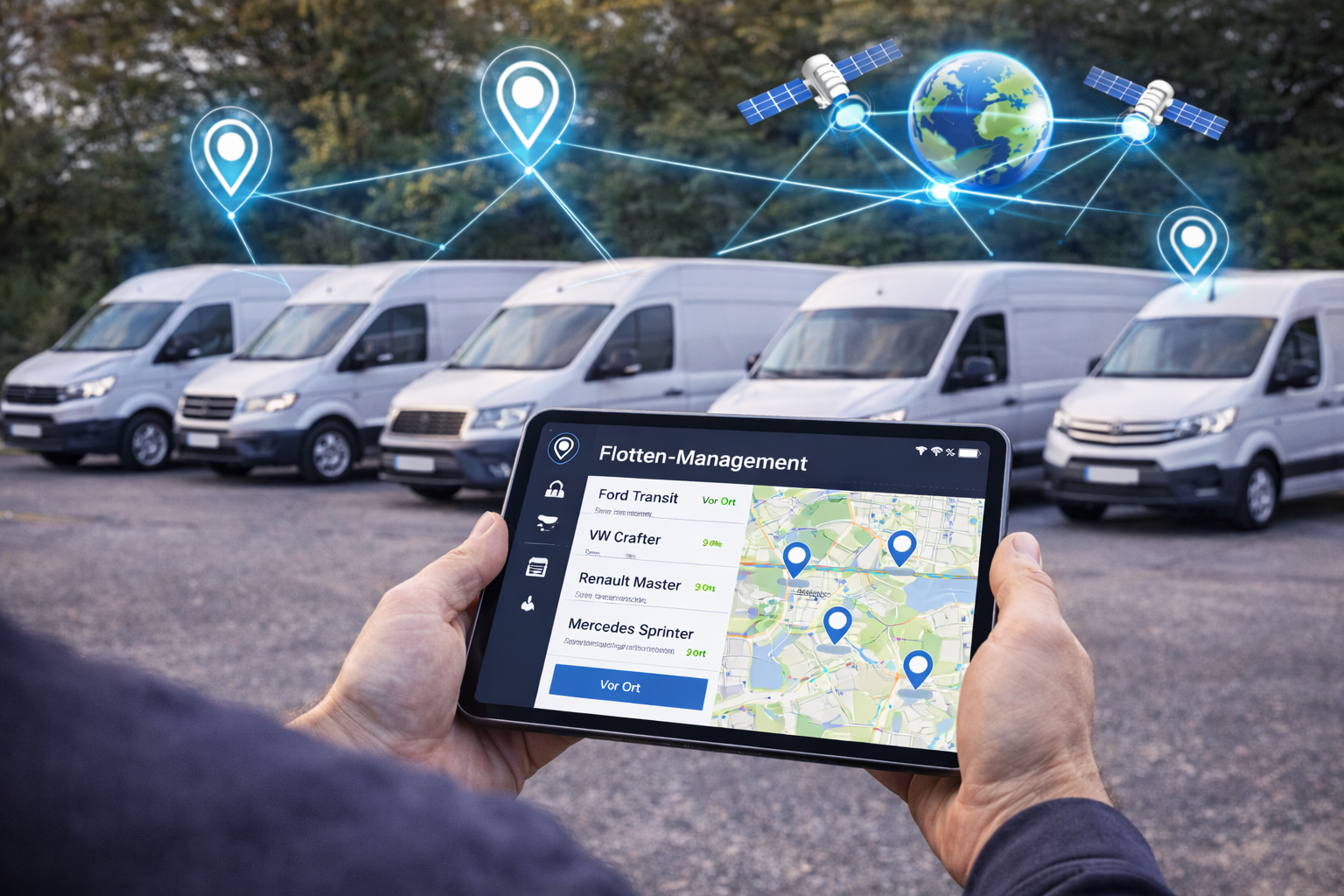 GPS Flottenmanagement – Ihre gesamte Flotte live im Blick