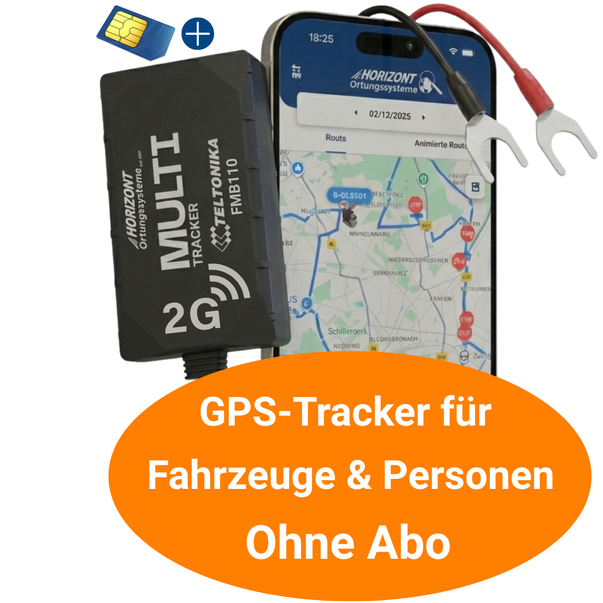 2G Basis | für PKW, LKW & Wohnmobile - GPS Tracker für Fahrzeuge