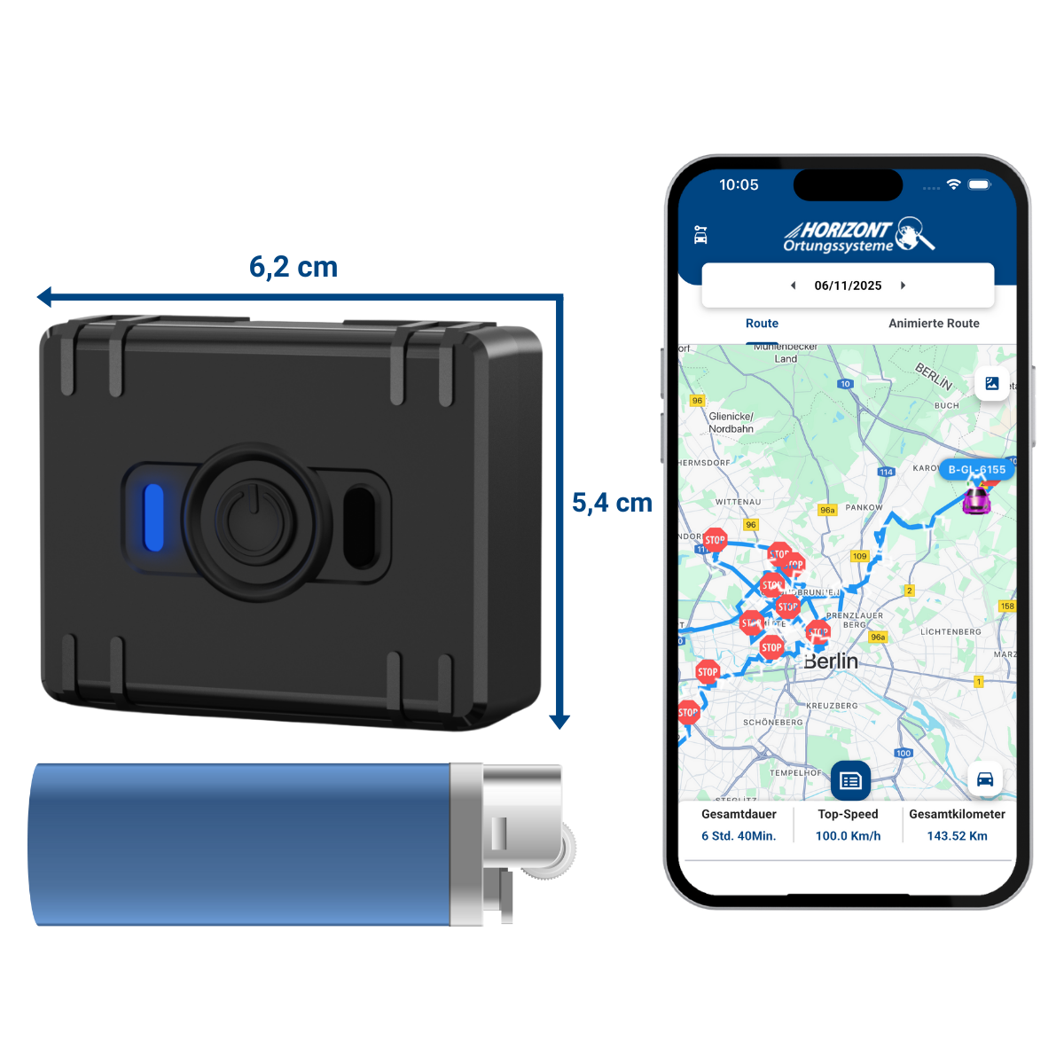 Mobiler GPS Tracker mit Abo – 4G LTE mit Akku | Teltonika ATC700 - resim 1