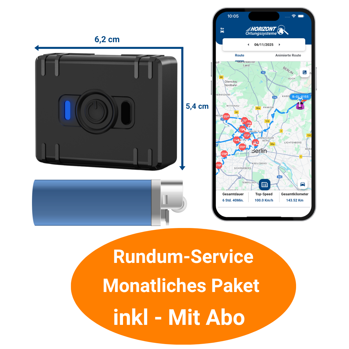 Mobiler GPS Tracker mit Abo – 4G LTE mit Akku | Teltonika ATC700 - GPS Tracker fur Fahrzeuge