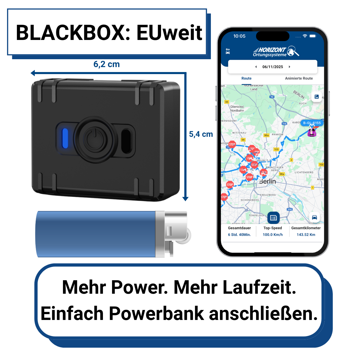 Mobiler GPS Tracker mit Abo – 4G LTE mit Akku | Teltonika ATC700