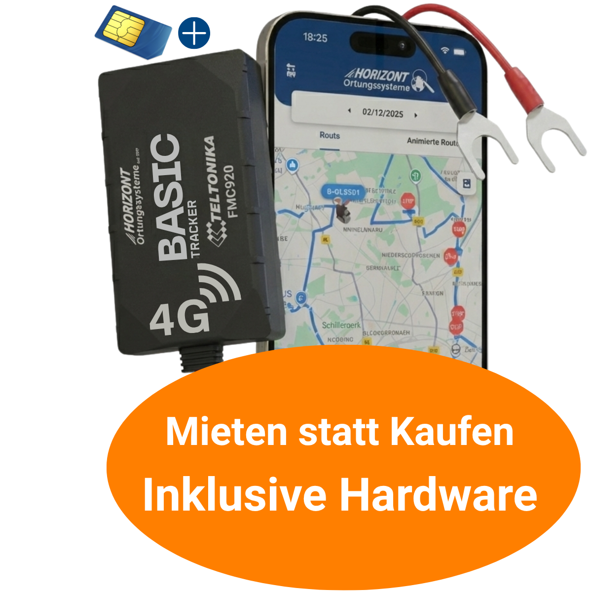 GPS Tracker Miete – 4G LTE Basic Model zur Miete | Teltonika FMC920 - resim 1