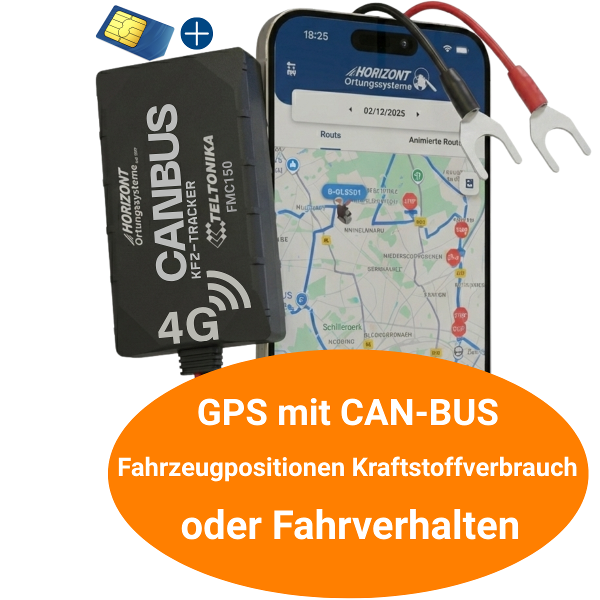 GPS Tracker mit CAN-Bus – 4G LTE für Flottenmanagement | Teltonika FMC150 - GPS Tracker für Fahrzeuge