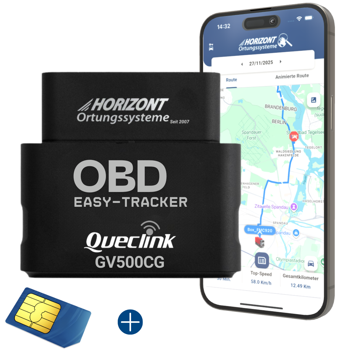 OBD 4G Smart Package, GPS Tracker for Vehicles Without Subscription - resim 1