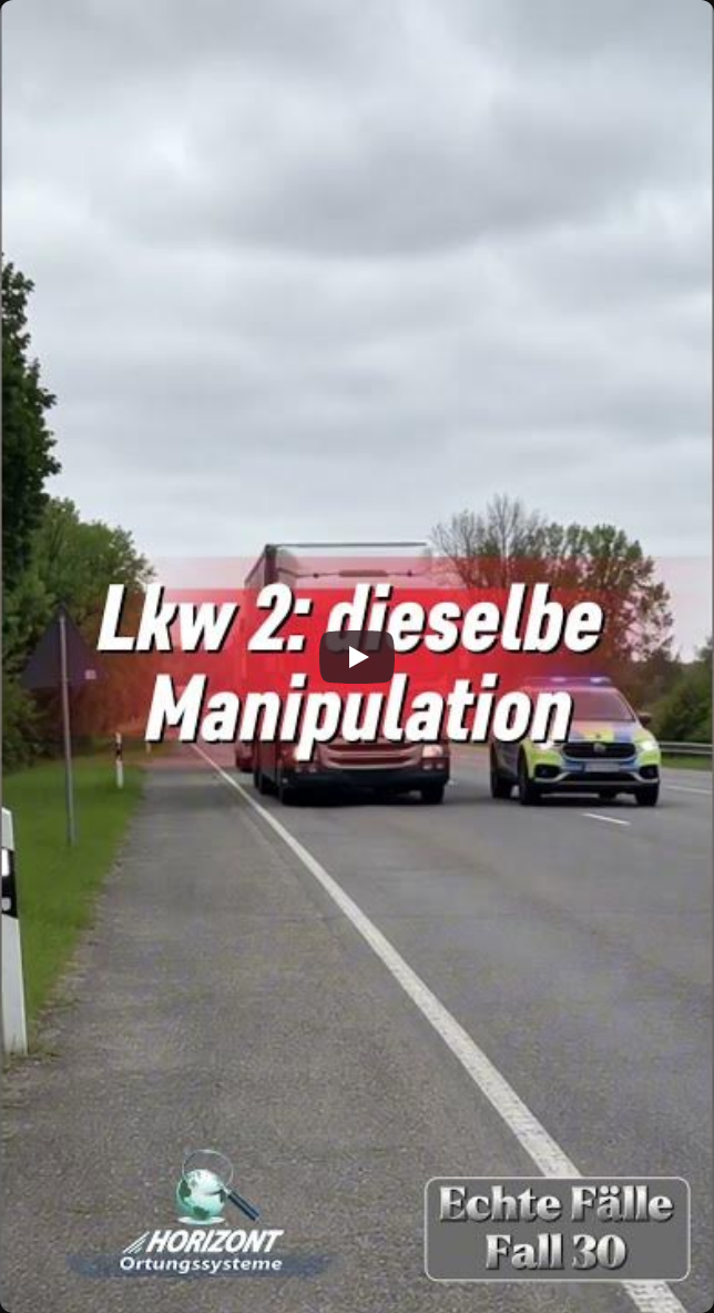 ECHTE FÄLLE 30: Zwei Lkw derselben Firma – bei beiden der Fahrtenschreiber manipuliert.