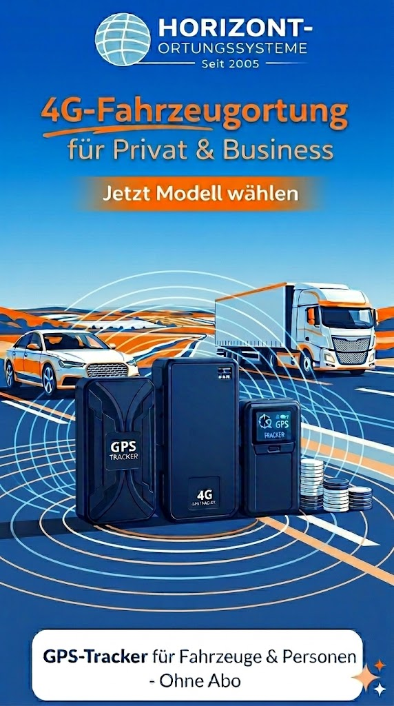 Echtzeit-Tracking ab 2 Sekunden Integrierte SIM-Karte inklusive Streckenhistorie, Routen anzeigen, Alarm,Geofencing inklusive